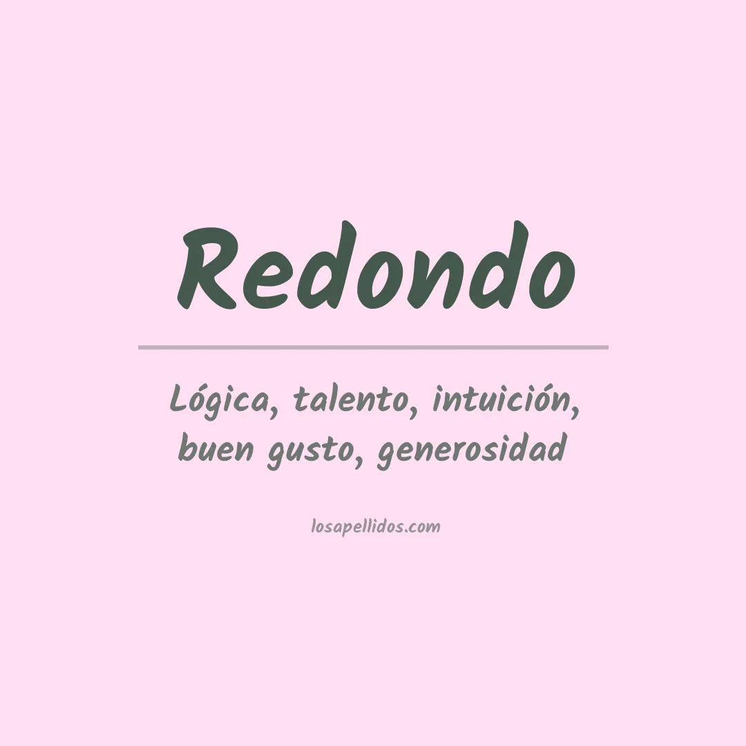 Apellido Redondo
