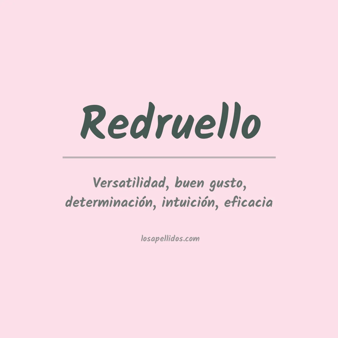 Apellido Redruello
