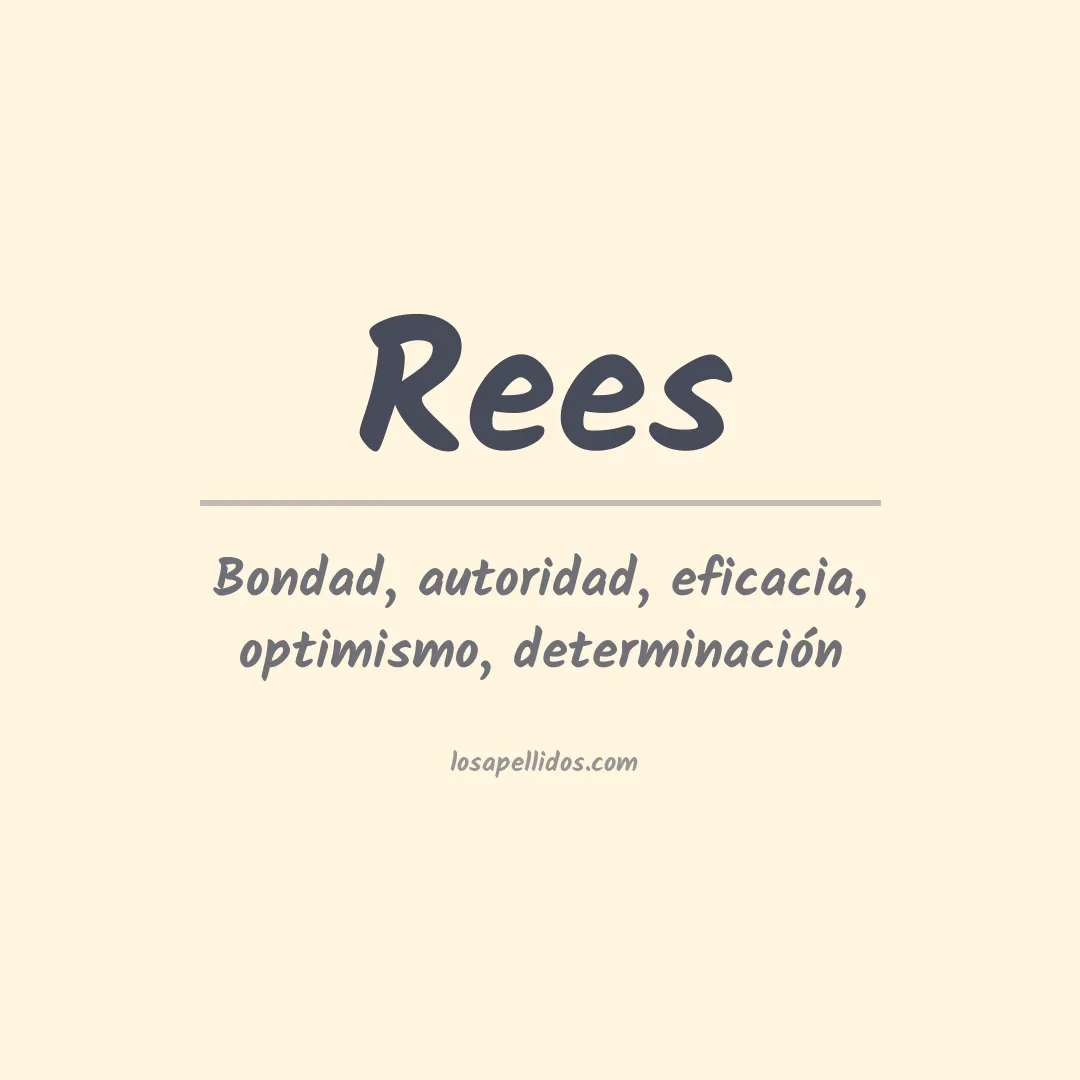 Apellido Rees
