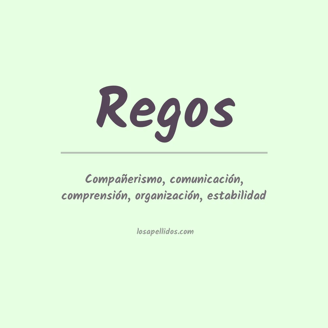 Apellido Regos