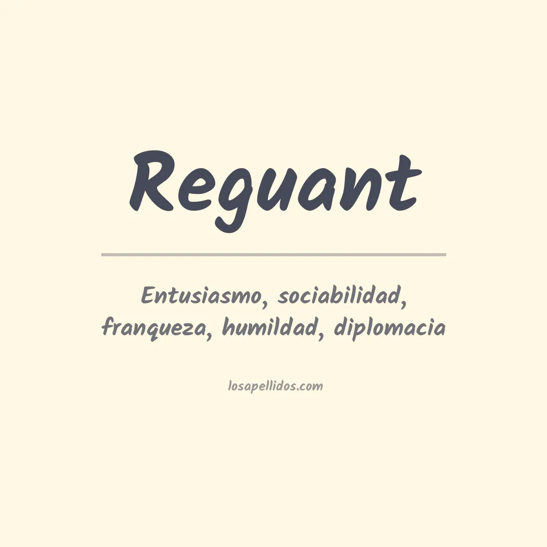 Apellido Reguant