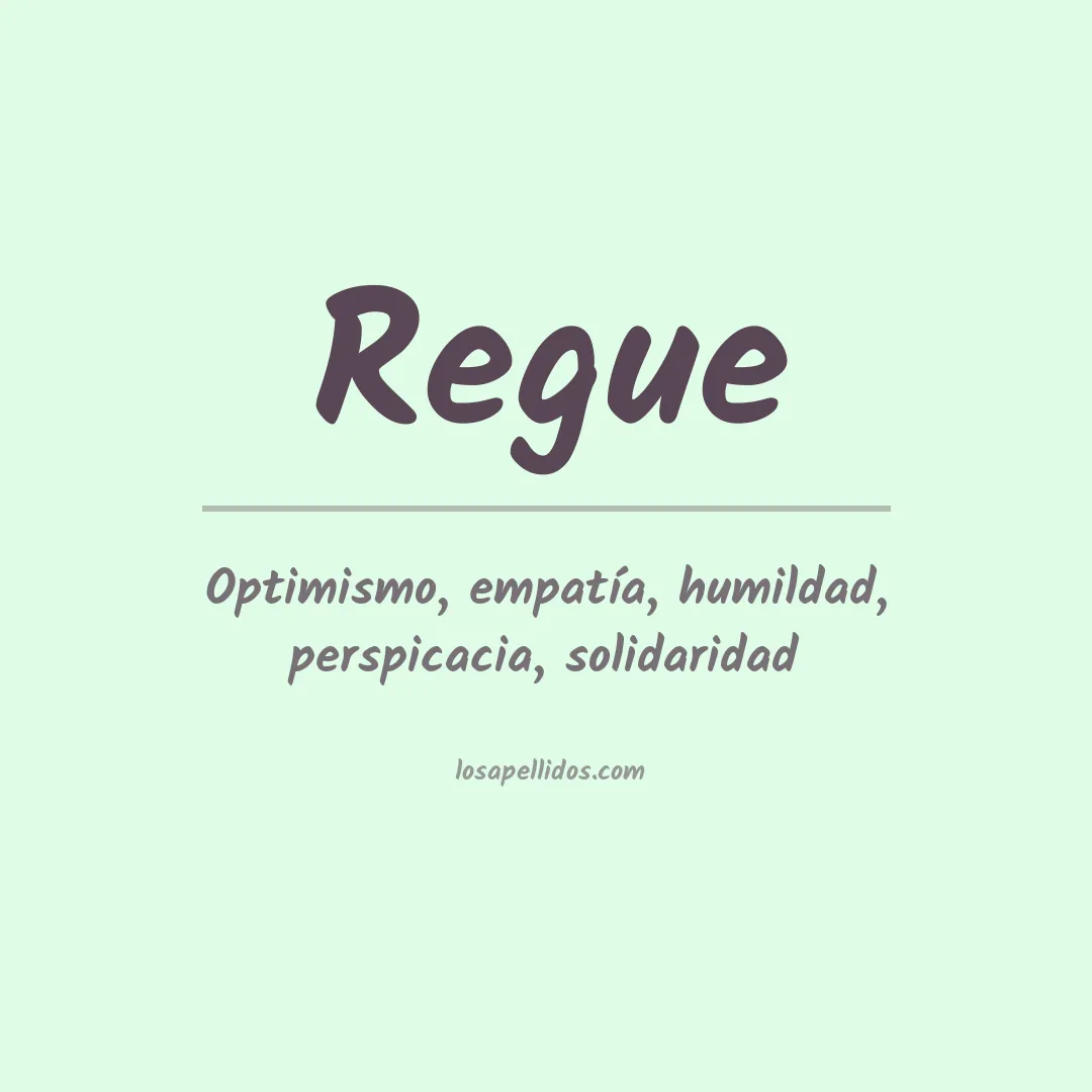 Apellido Regue