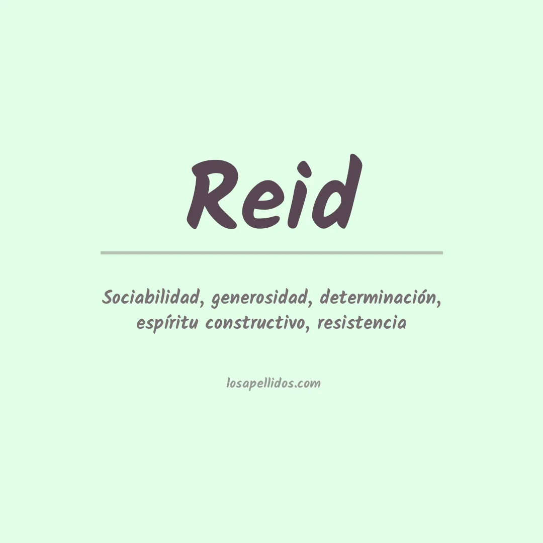 Apellido Reid