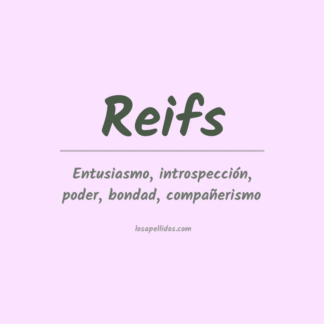 Apellido Reifs