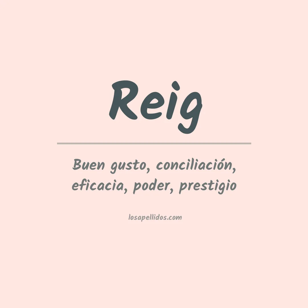 Apellido Reig