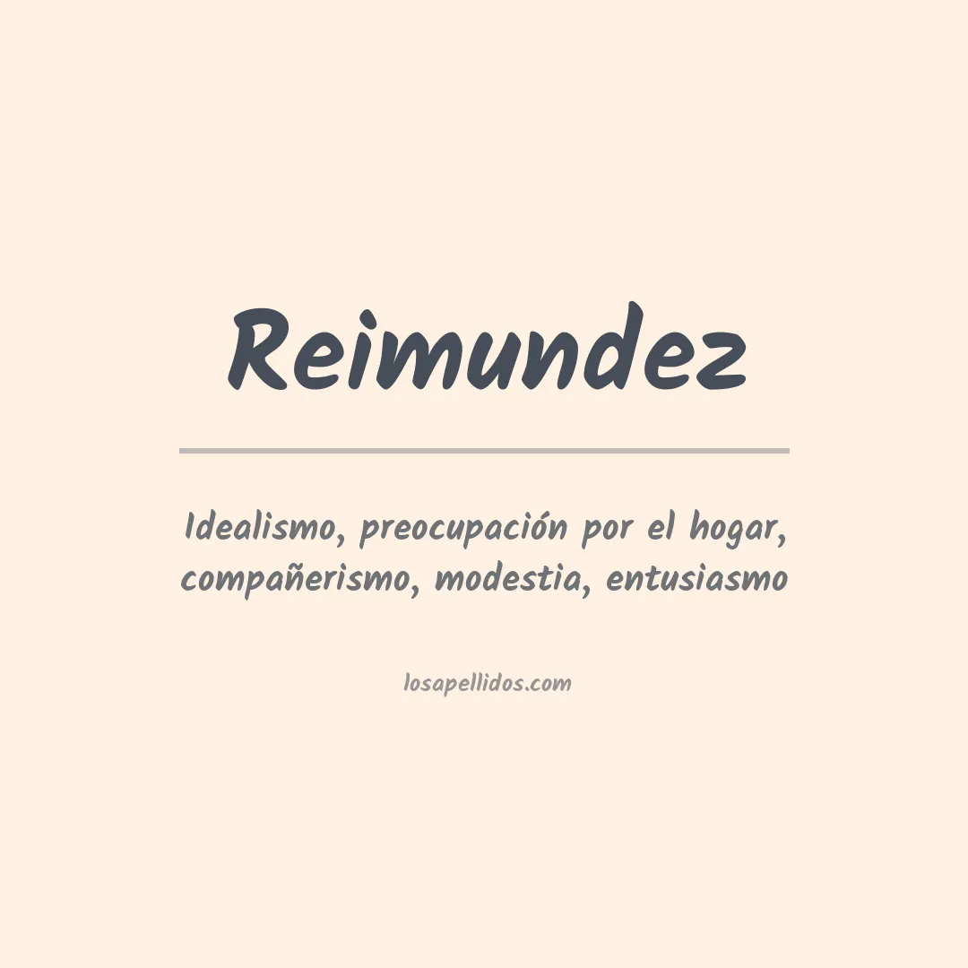 Significado del Apellido Reimundez