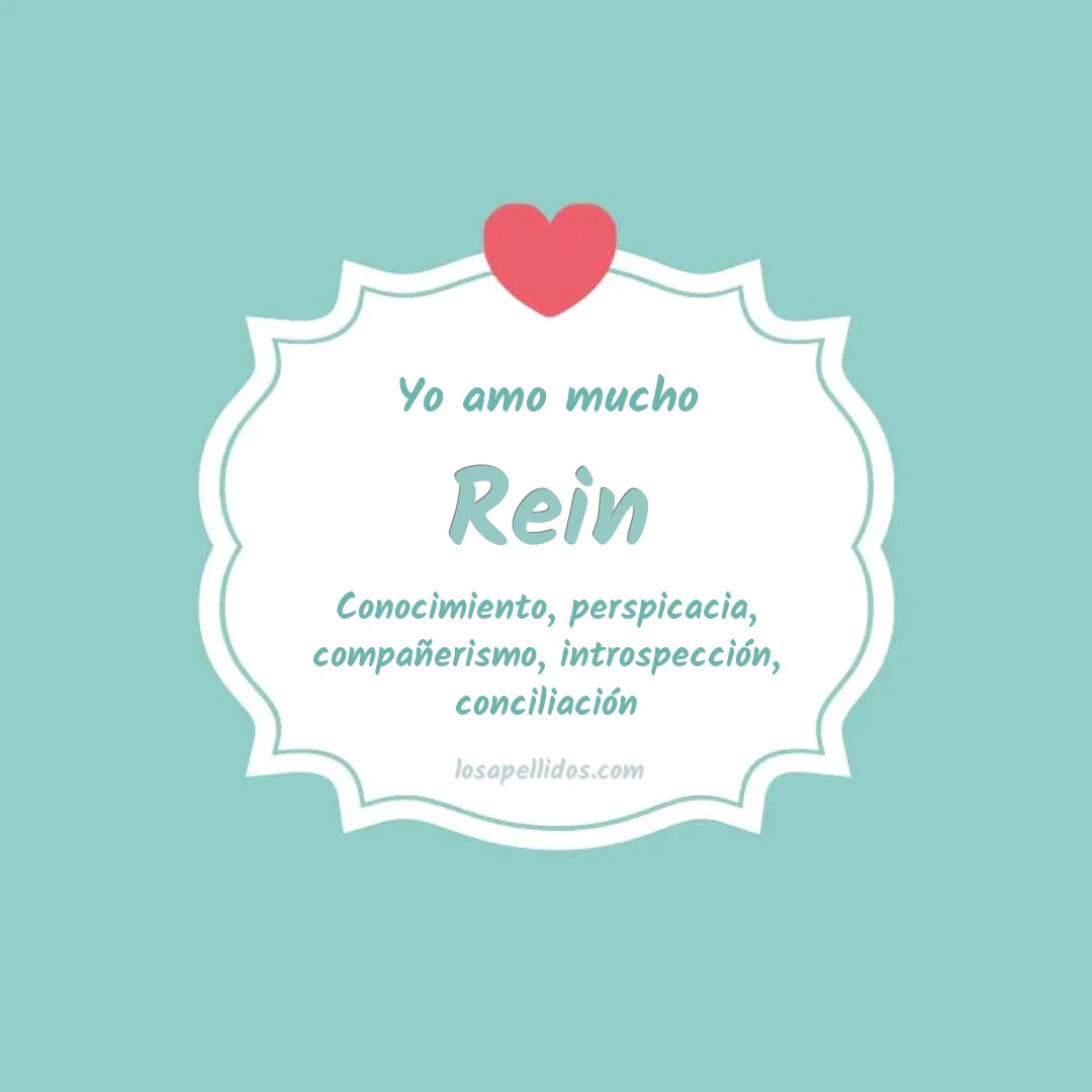 Yo amo mucho Rein