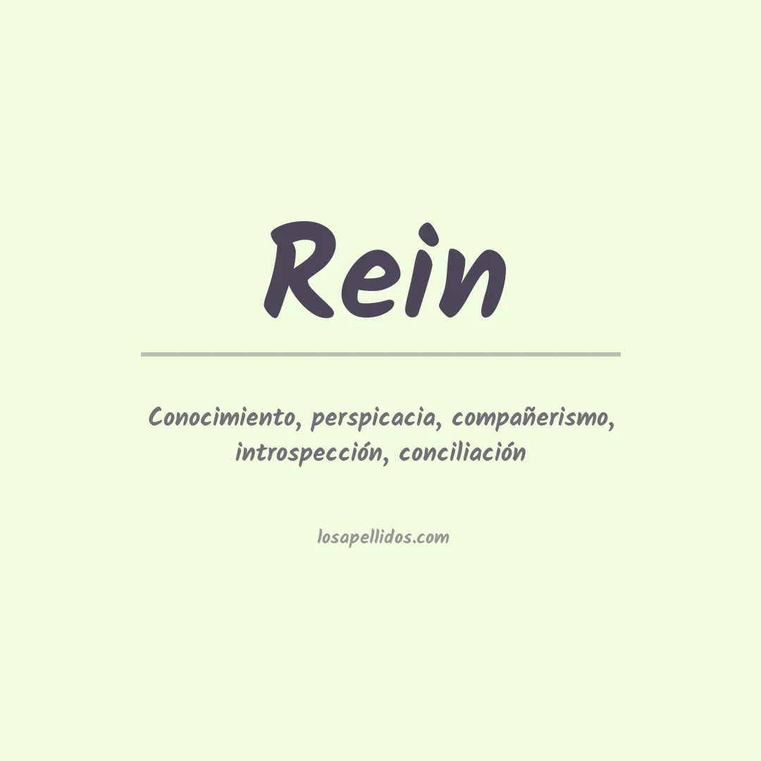 Apellido Rein