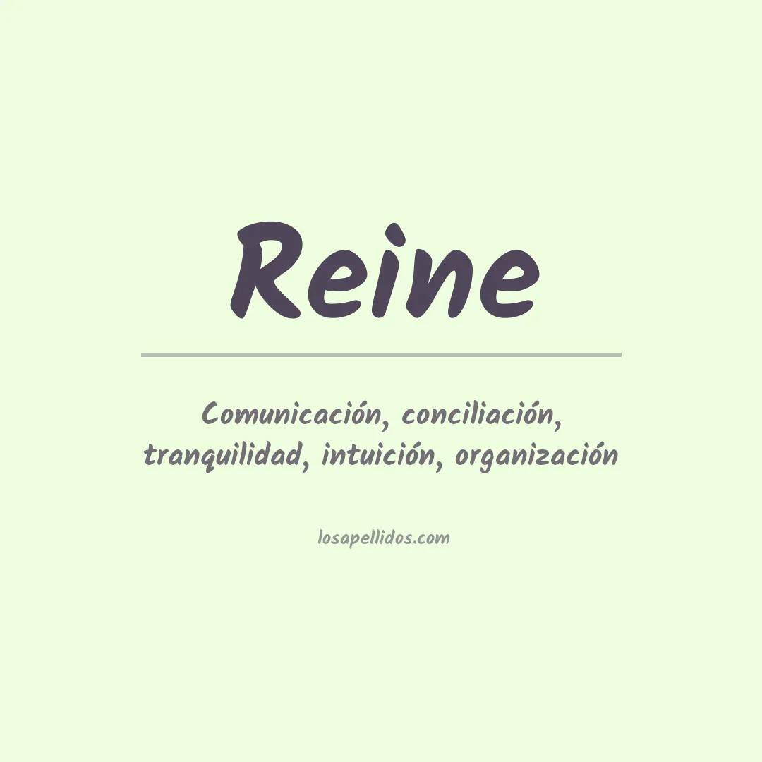Apellido Reine
