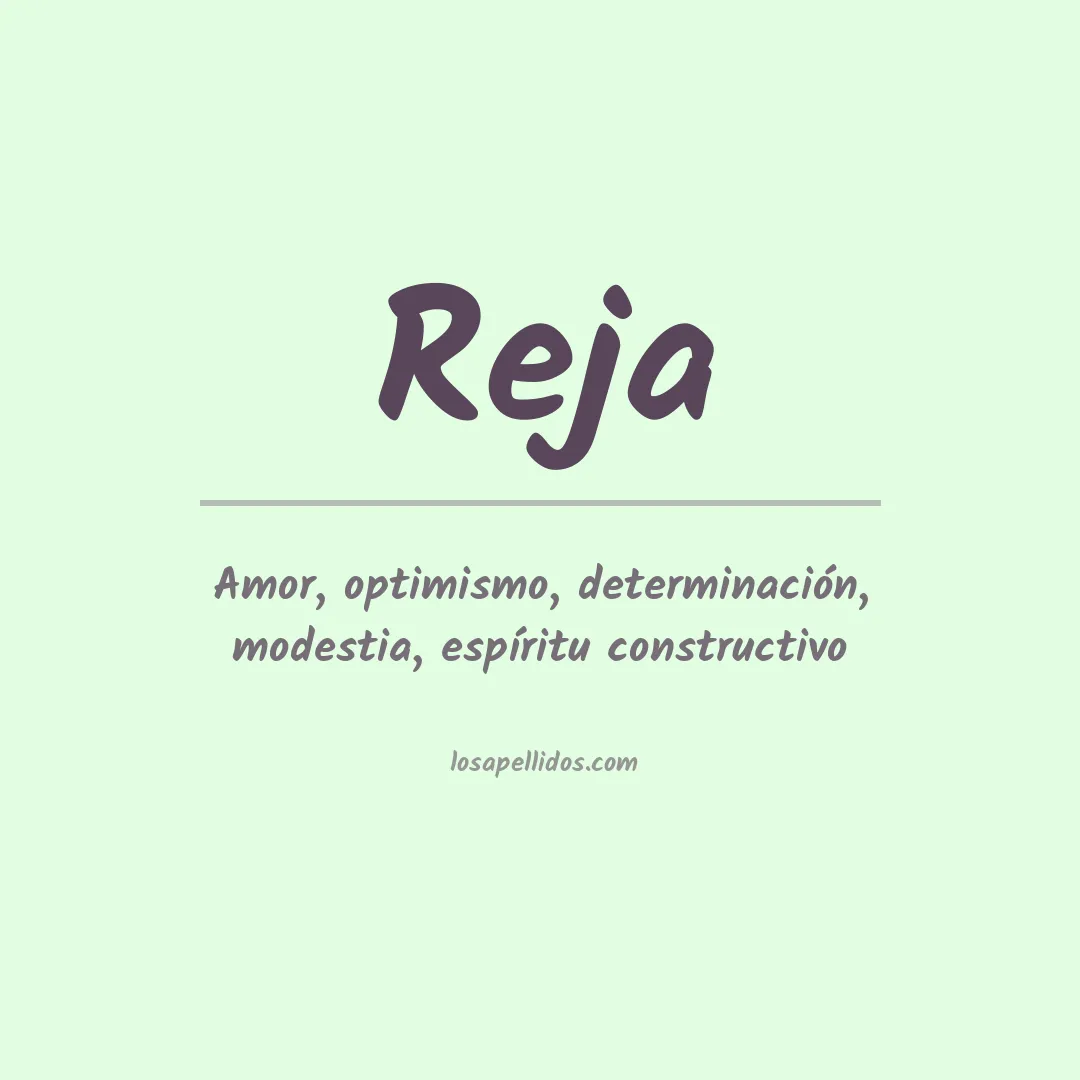 Apellido Reja