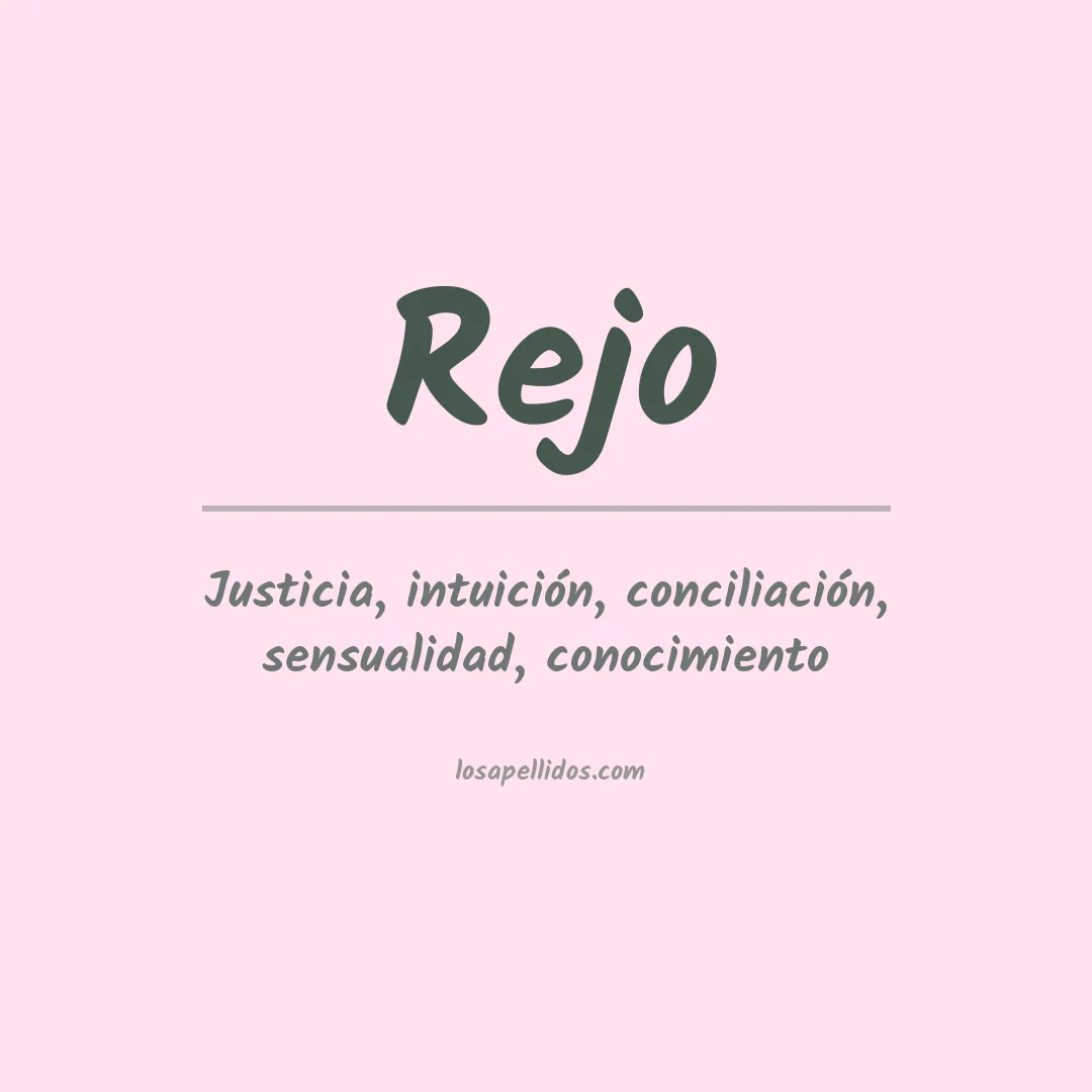 Apellido Rejo