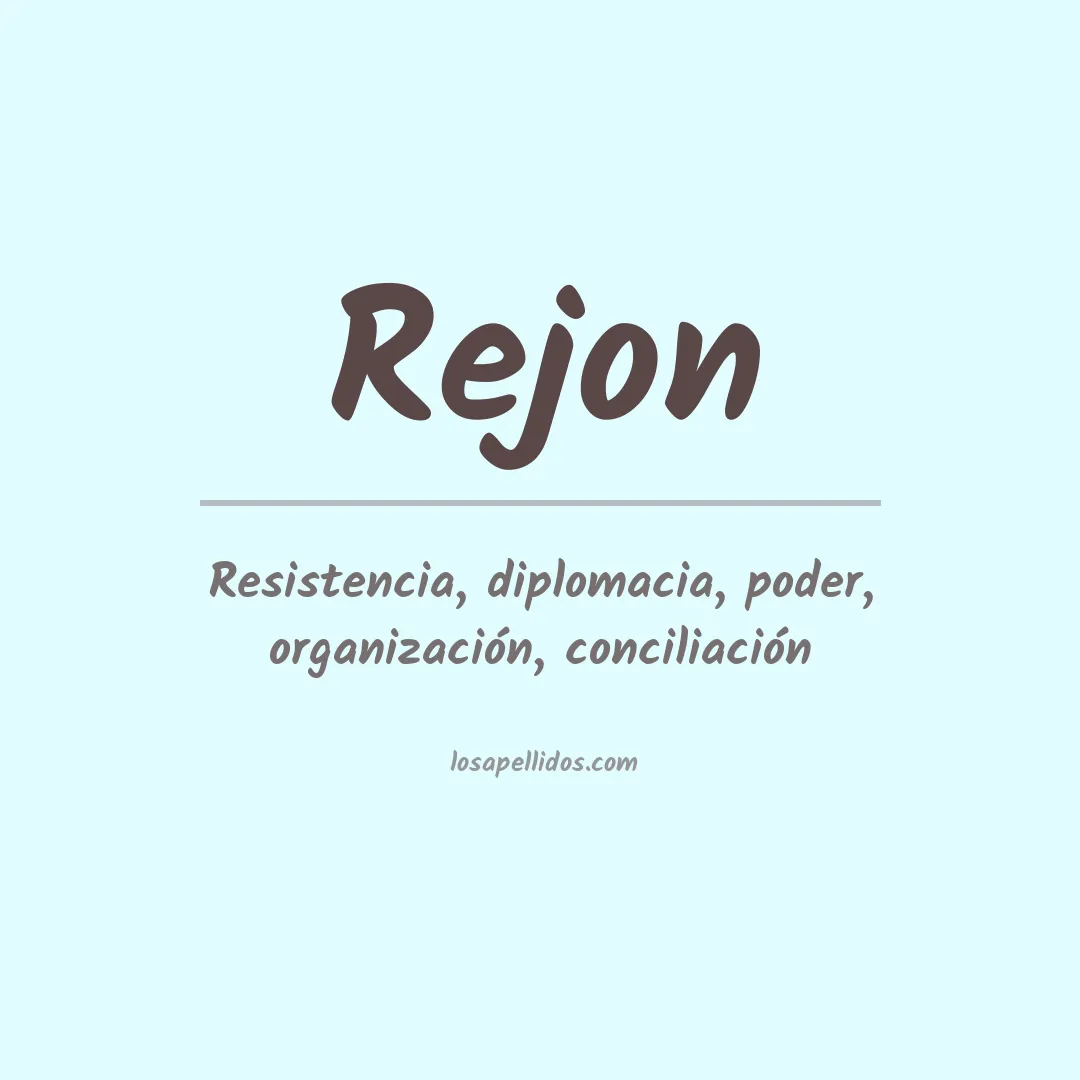 Apellido Rejon
