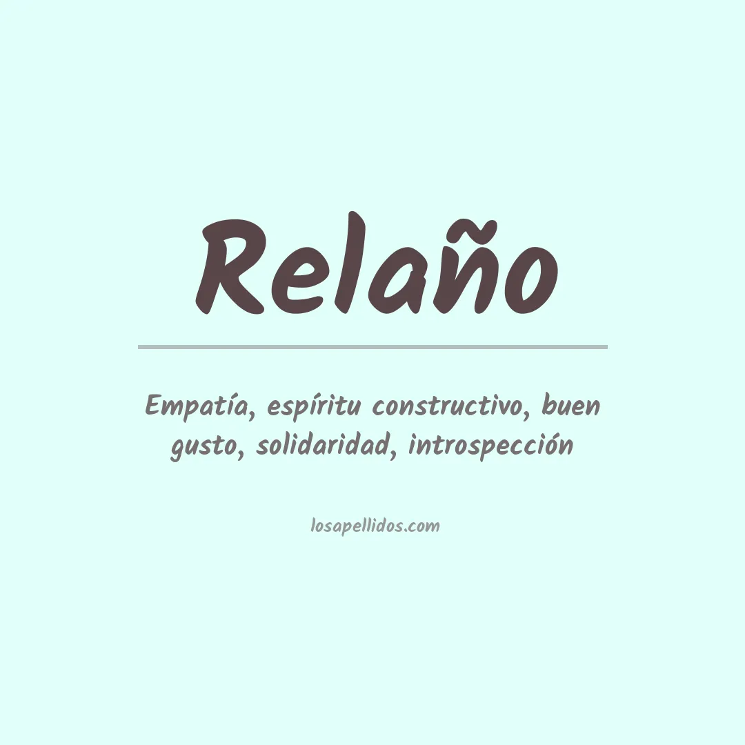 Apellido Relaño