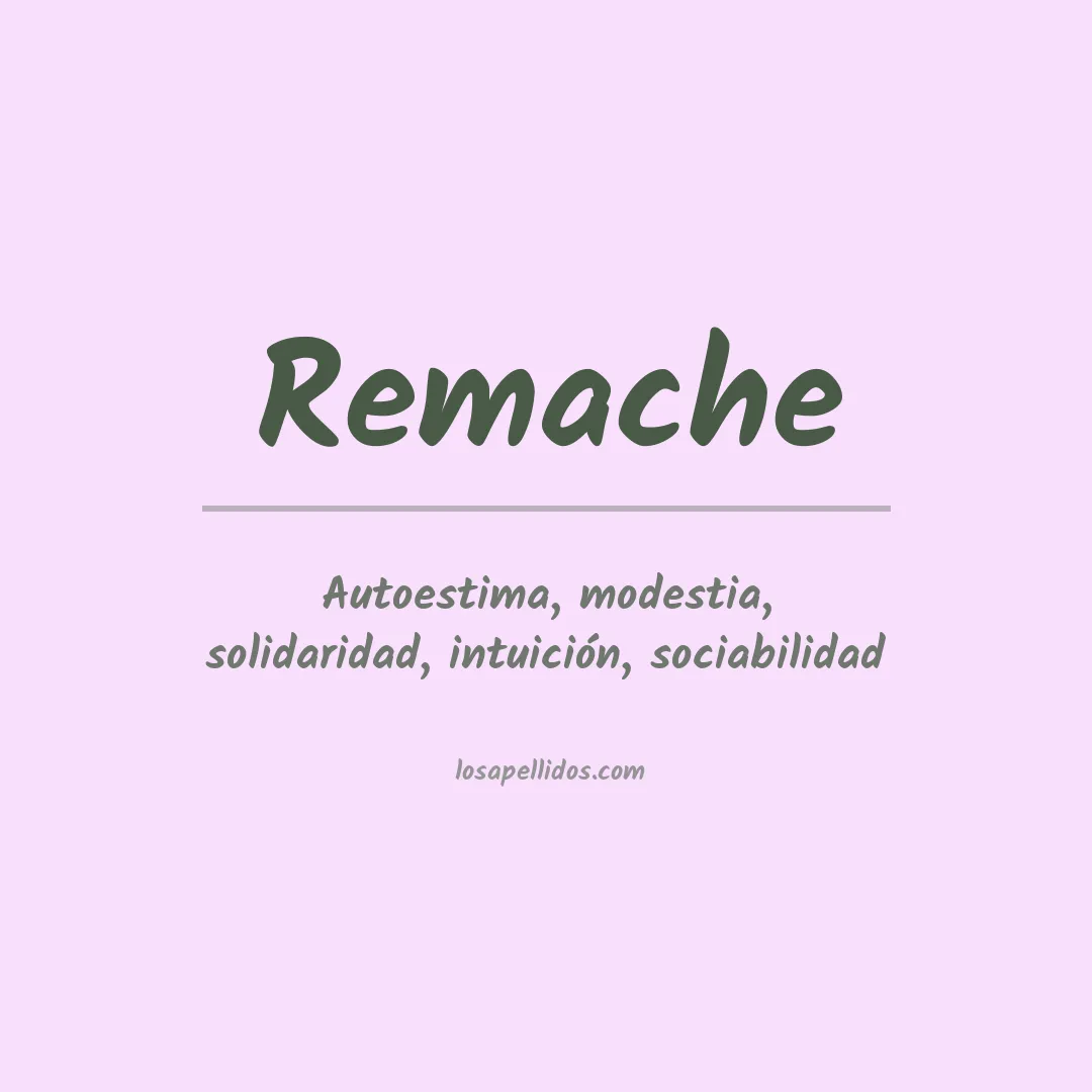 Apellido Remache