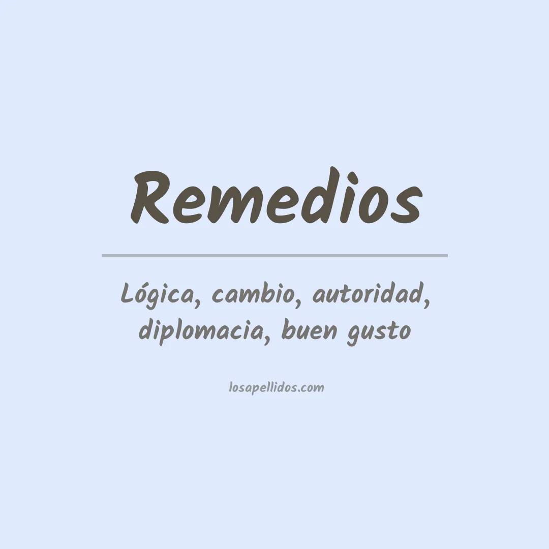 Apellido Remedios