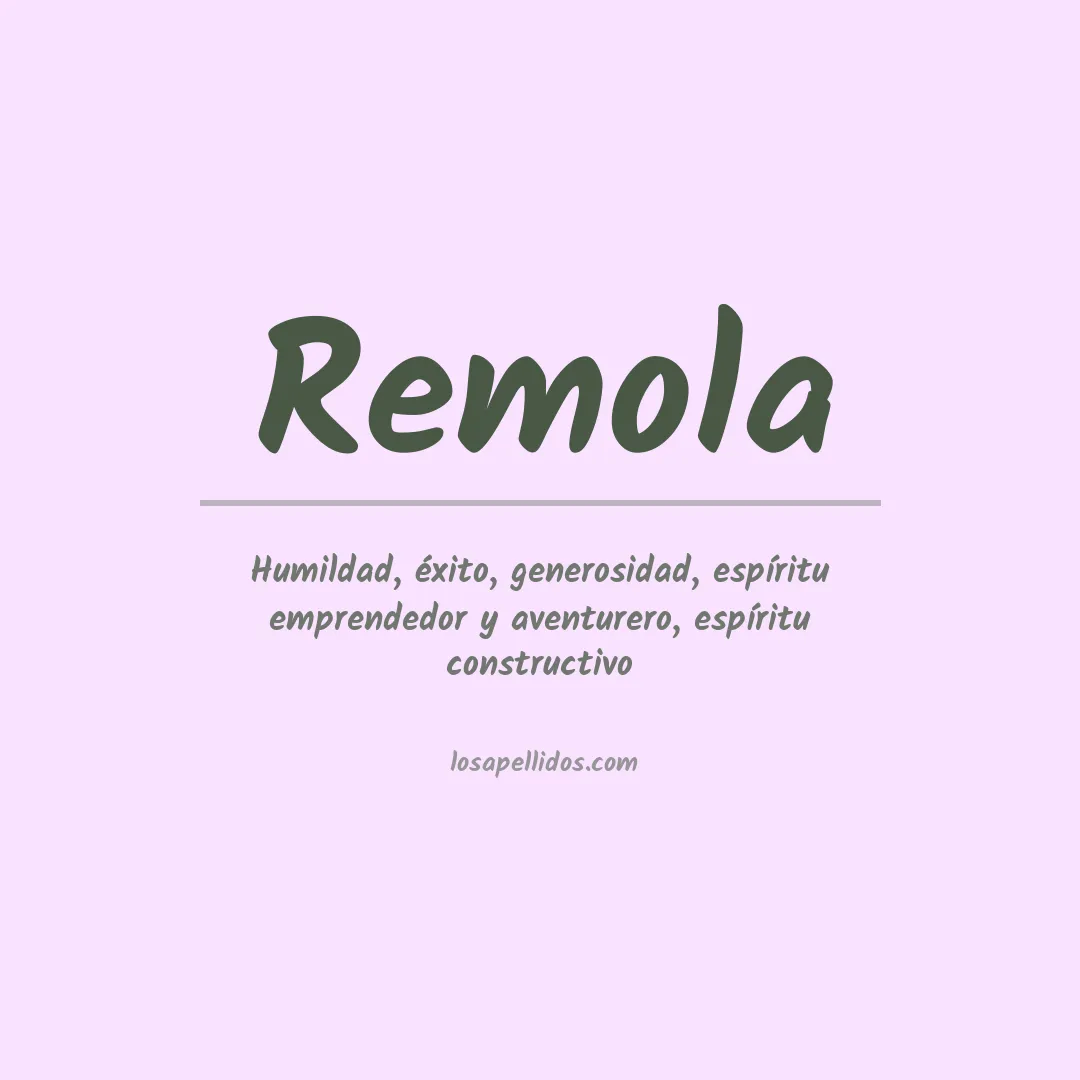 Apellido Remola