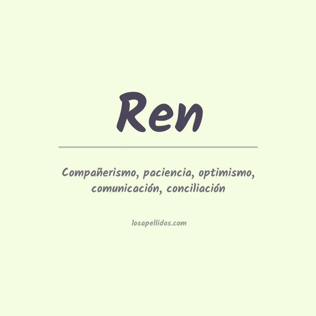 Apellido Ren
