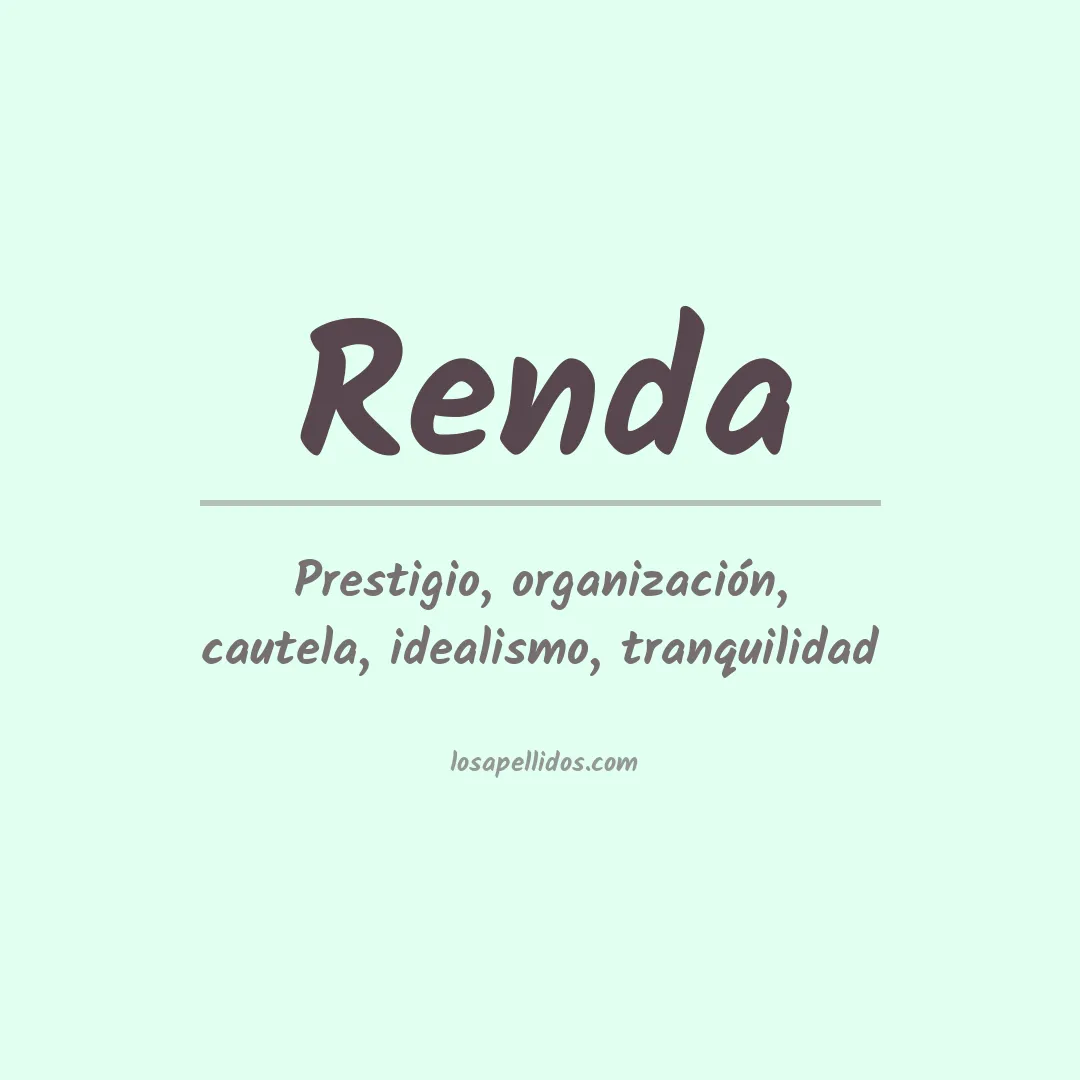 Apellido Renda