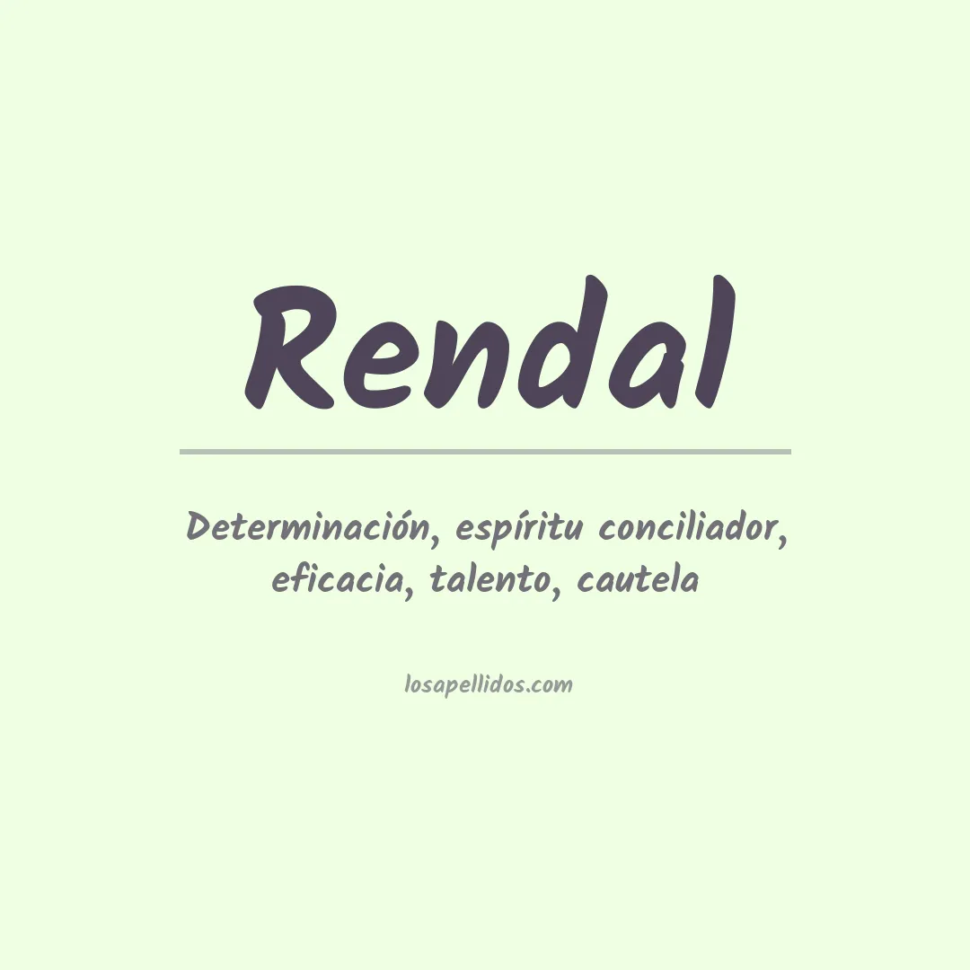 Apellido Rendal