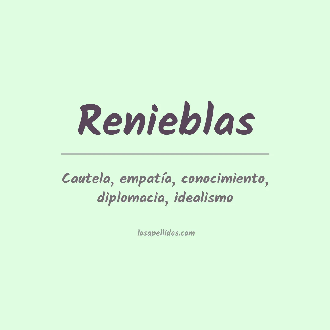Apellido Renieblas