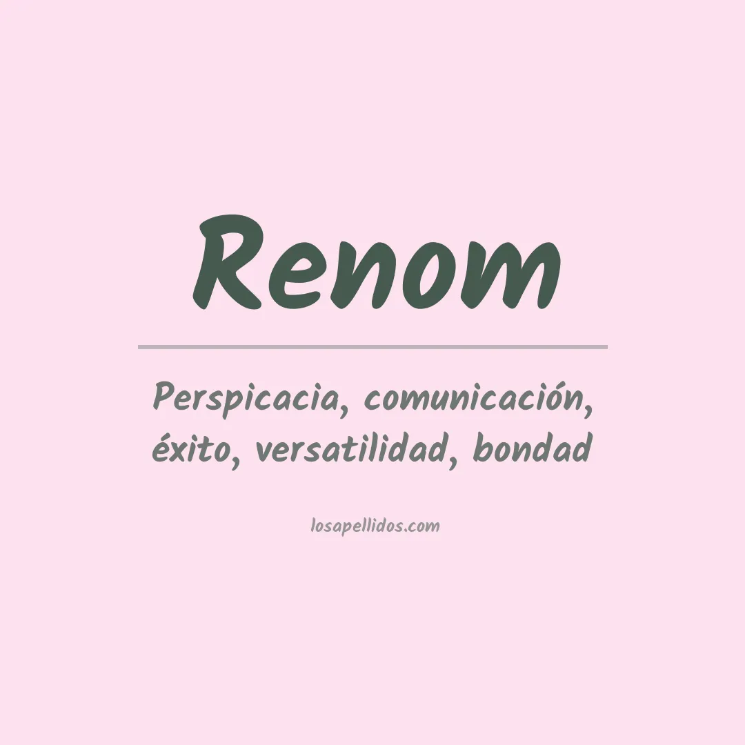 Apellido Renom
