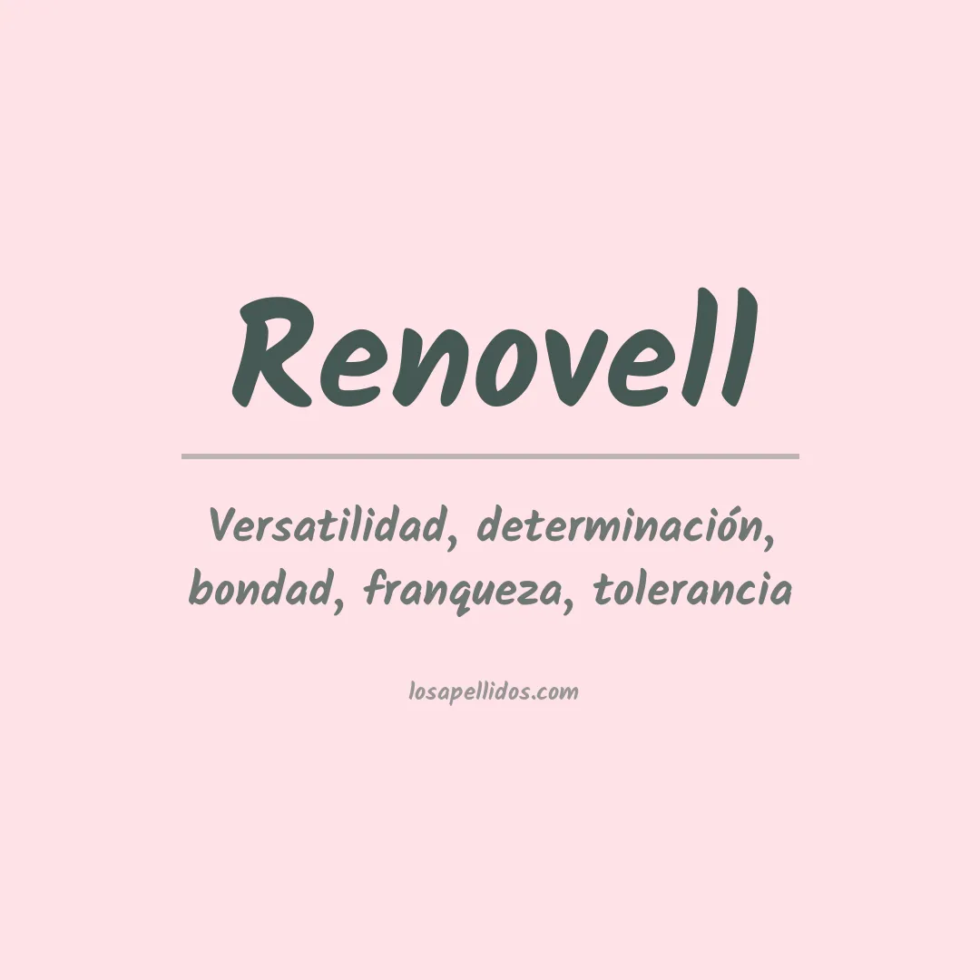 Apellido Renovell
