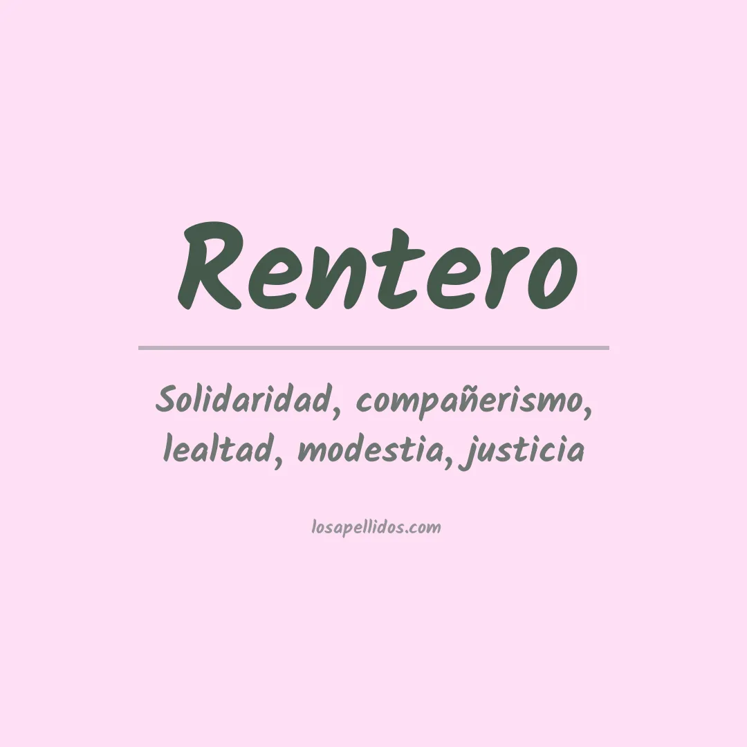 Apellido Rentero