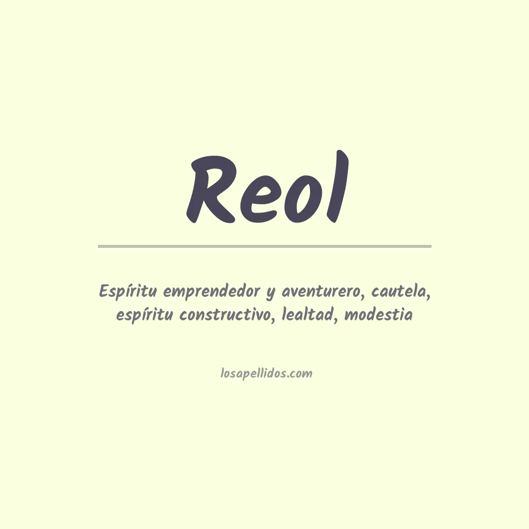 Apellido Reol