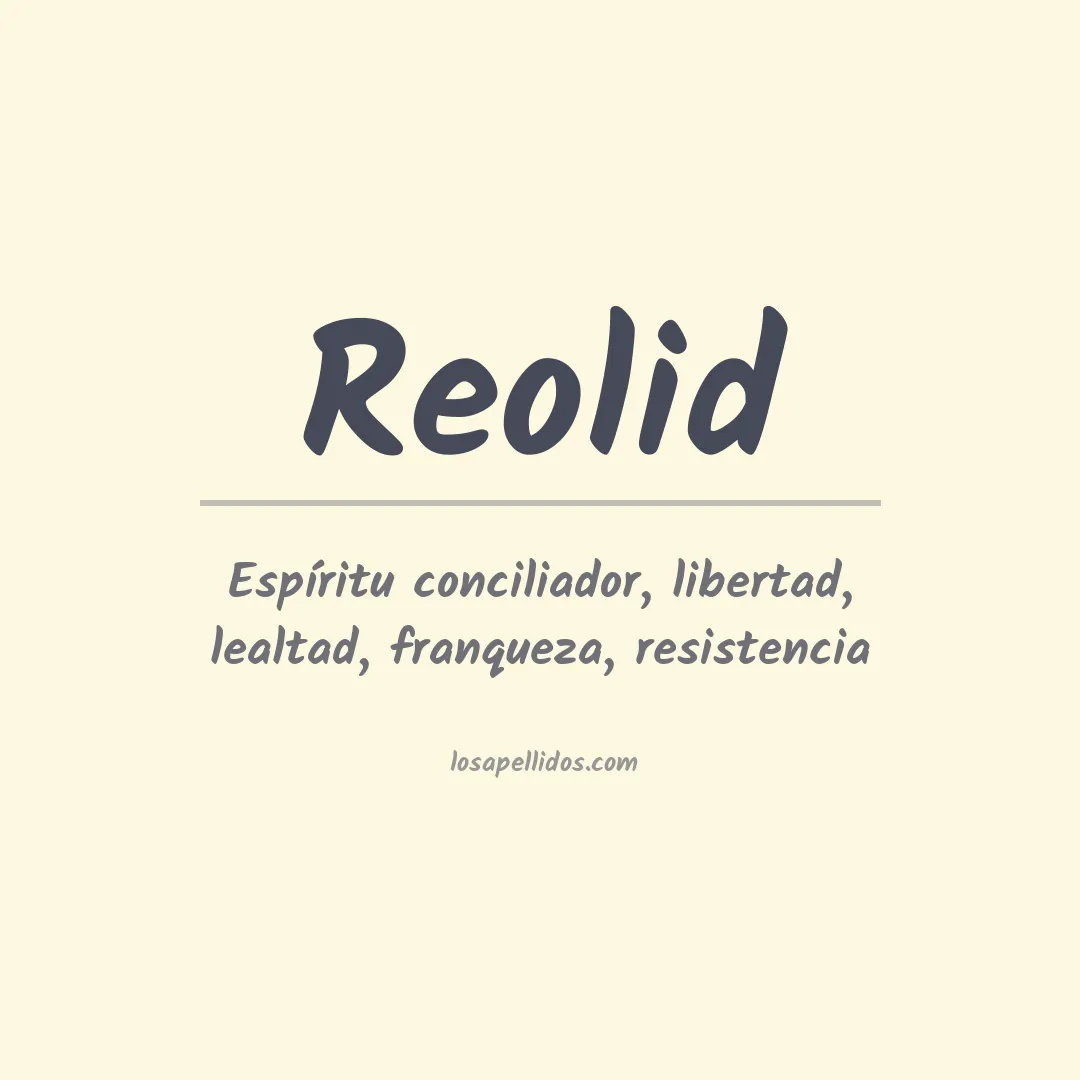 Apellido Reolid