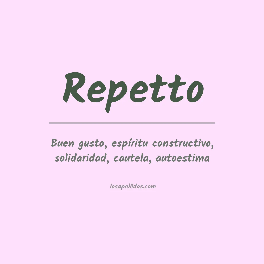 Apellido Repetto