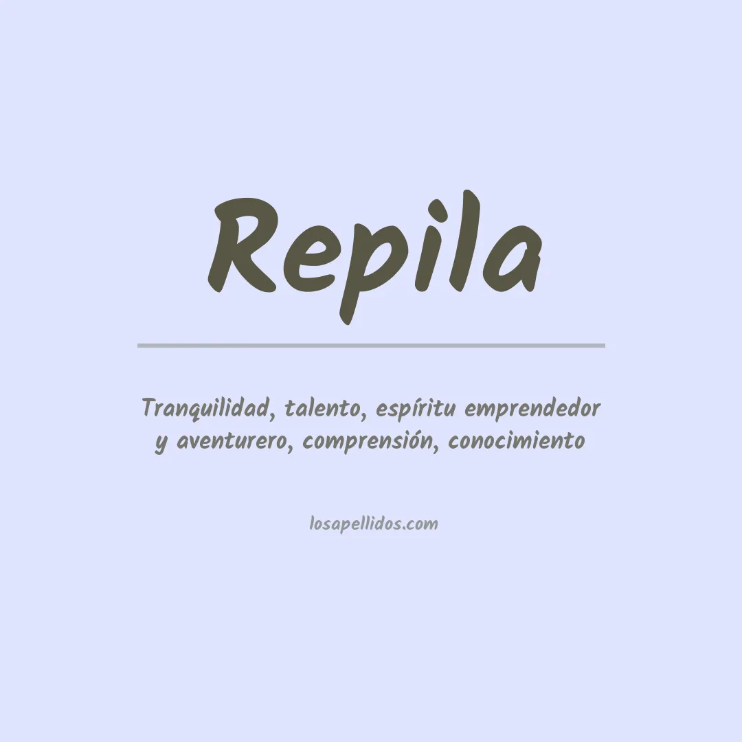 Apellido Repila