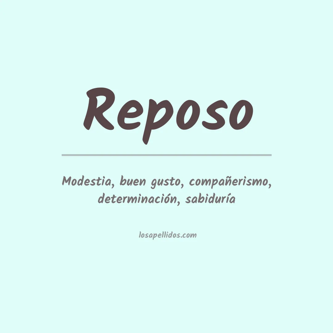 Apellido Reposo
