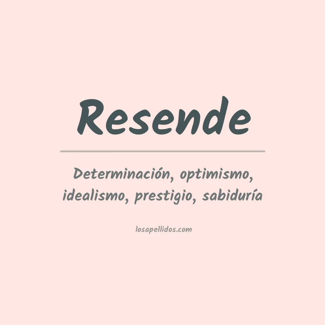 Apellido Resende