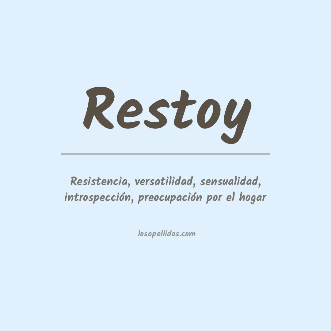 Apellido Restoy