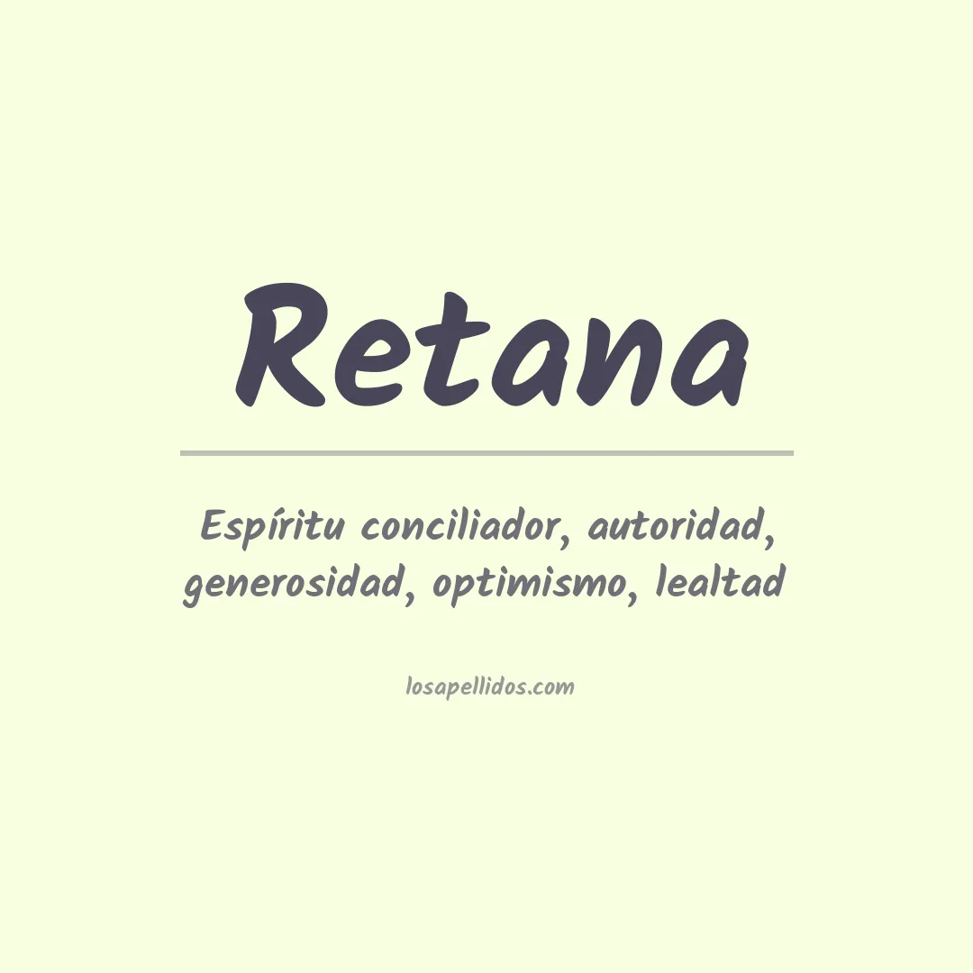 Apellido Retana