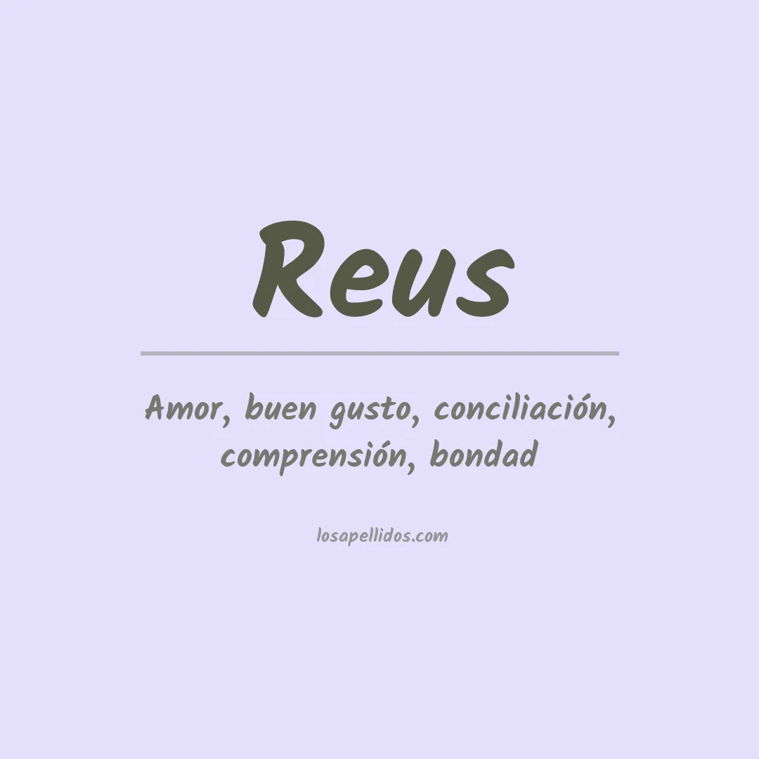 Apellido Reus