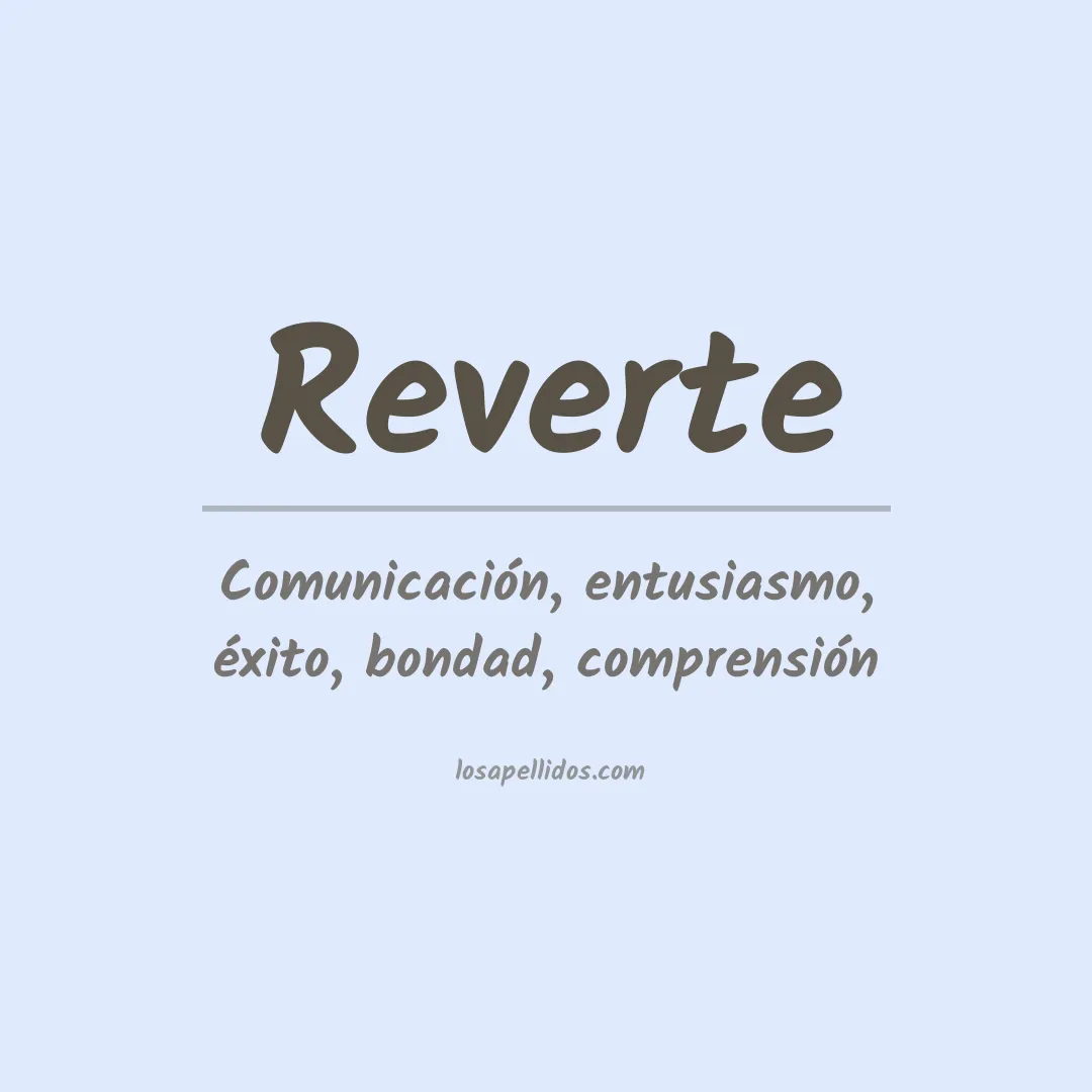 Apellido Reverte