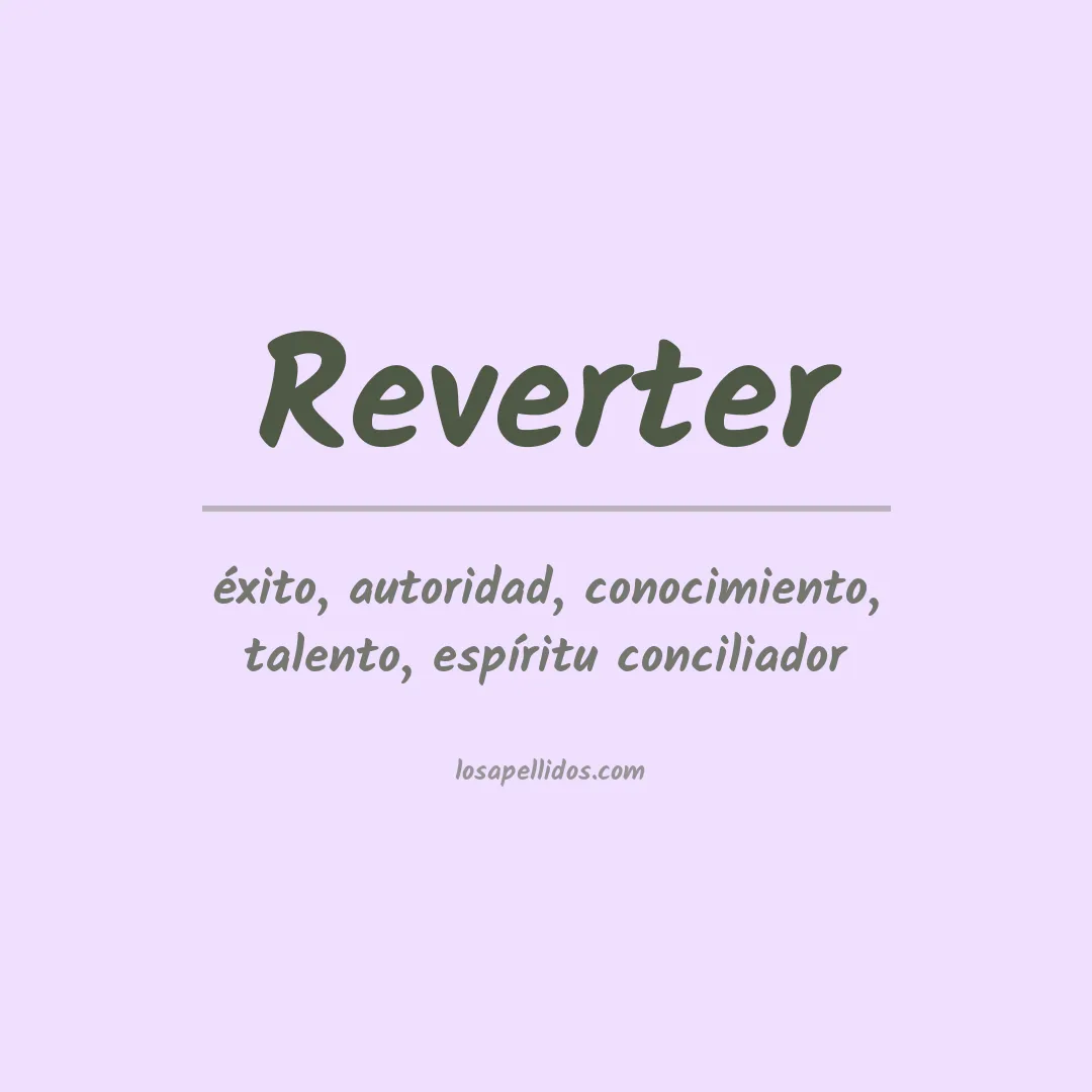 Apellido Reverter