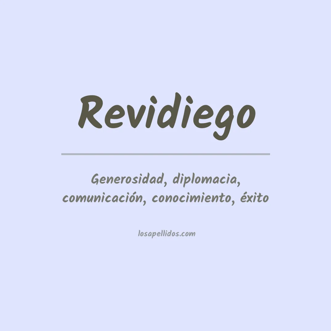 Apellido Revidiego