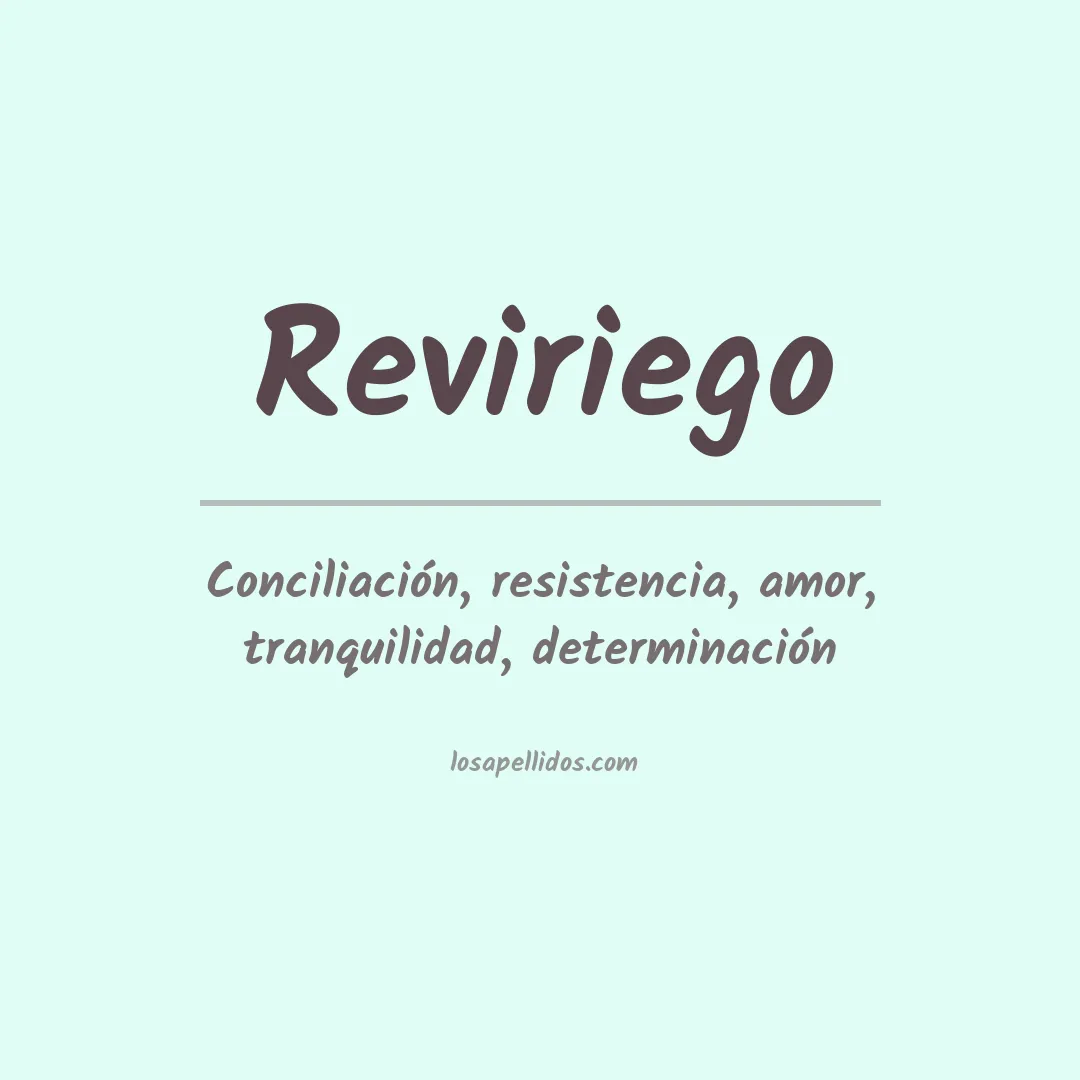 Apellido Reviriego
