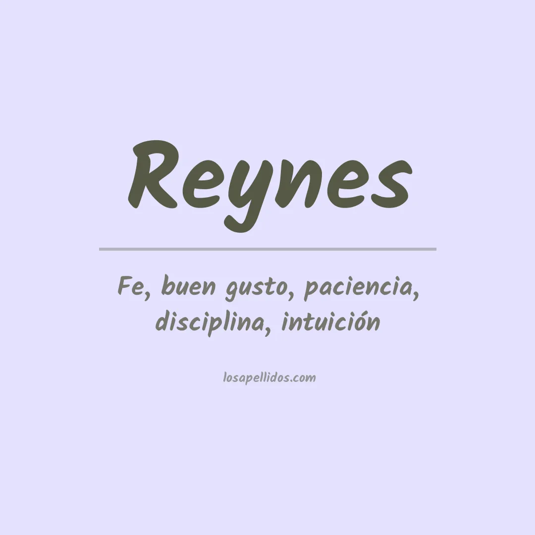 Apellido Reynes