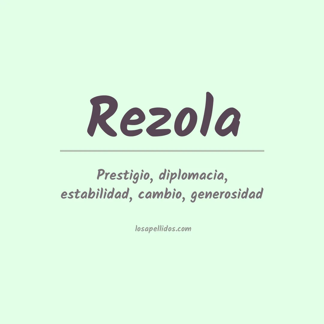 Apellido Rezola