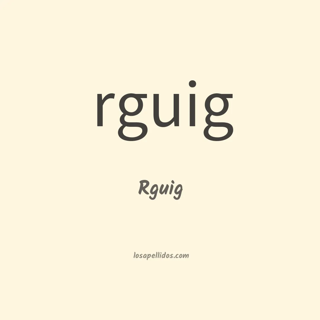 Rguig en chino