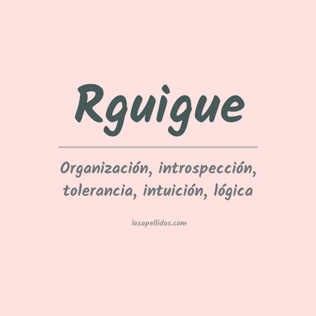 Apellido Rguigue