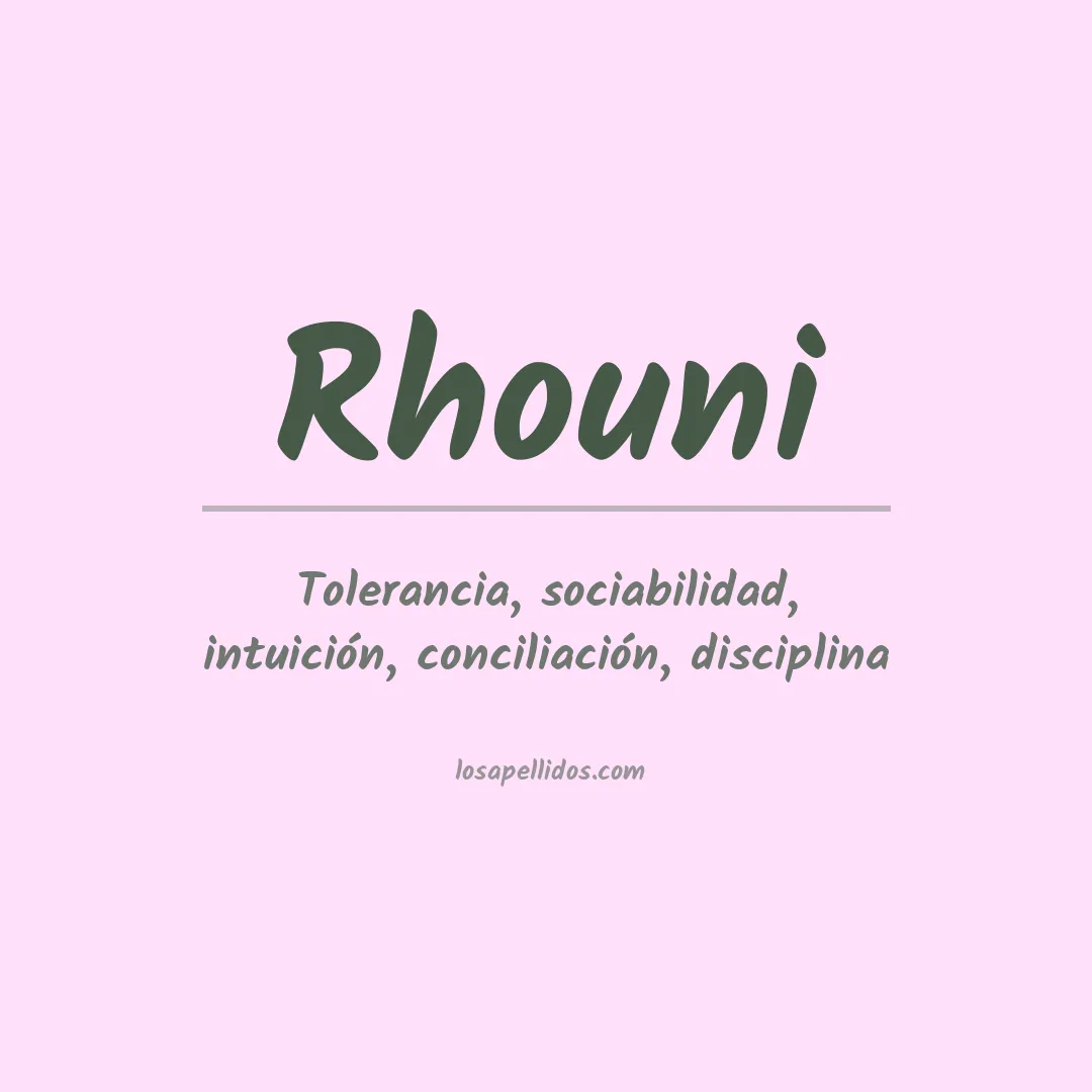 Apellido Rhouni