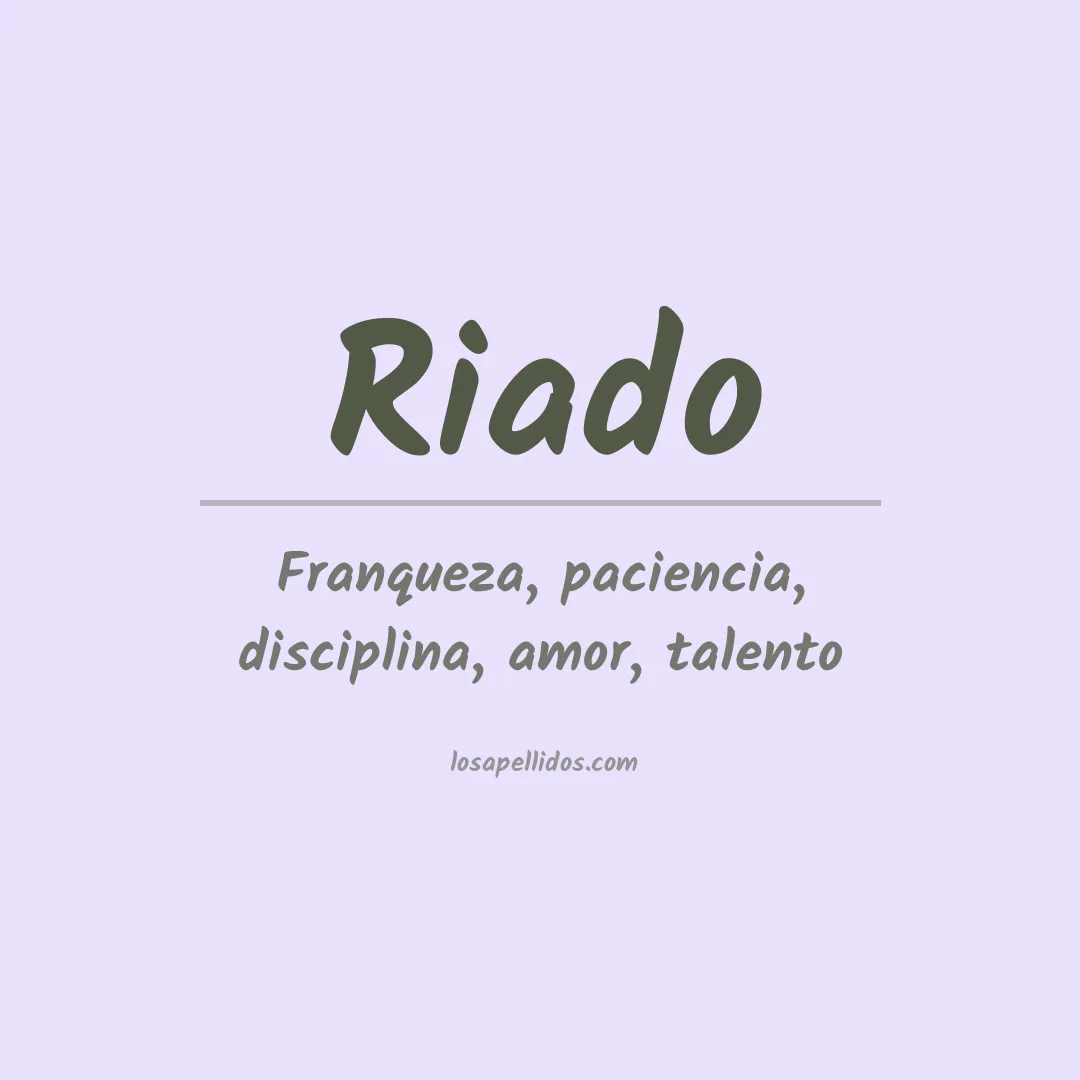 Apellido Riado