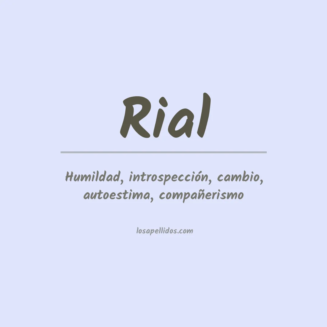 Apellido Rial