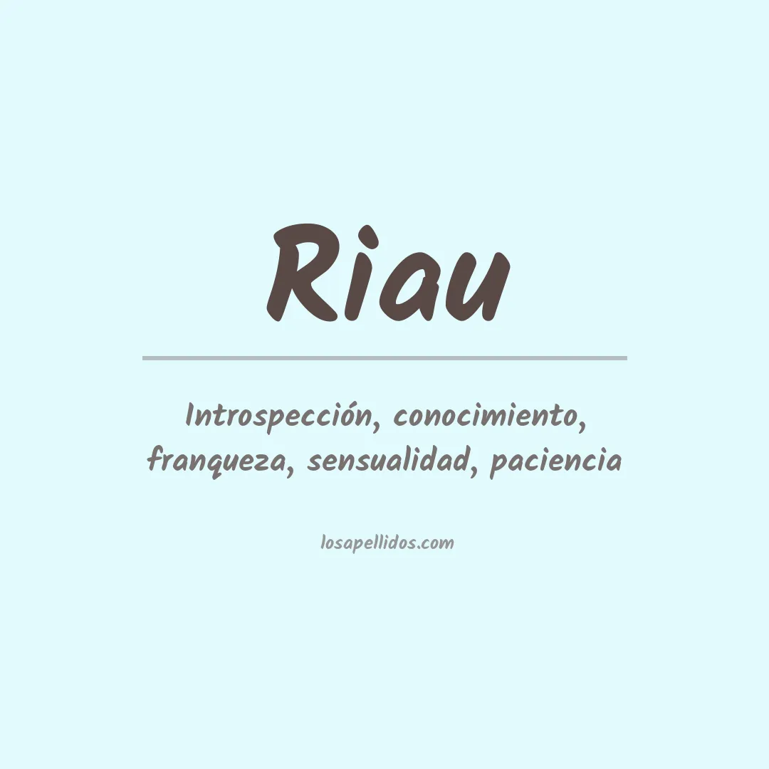 Apellido Riau