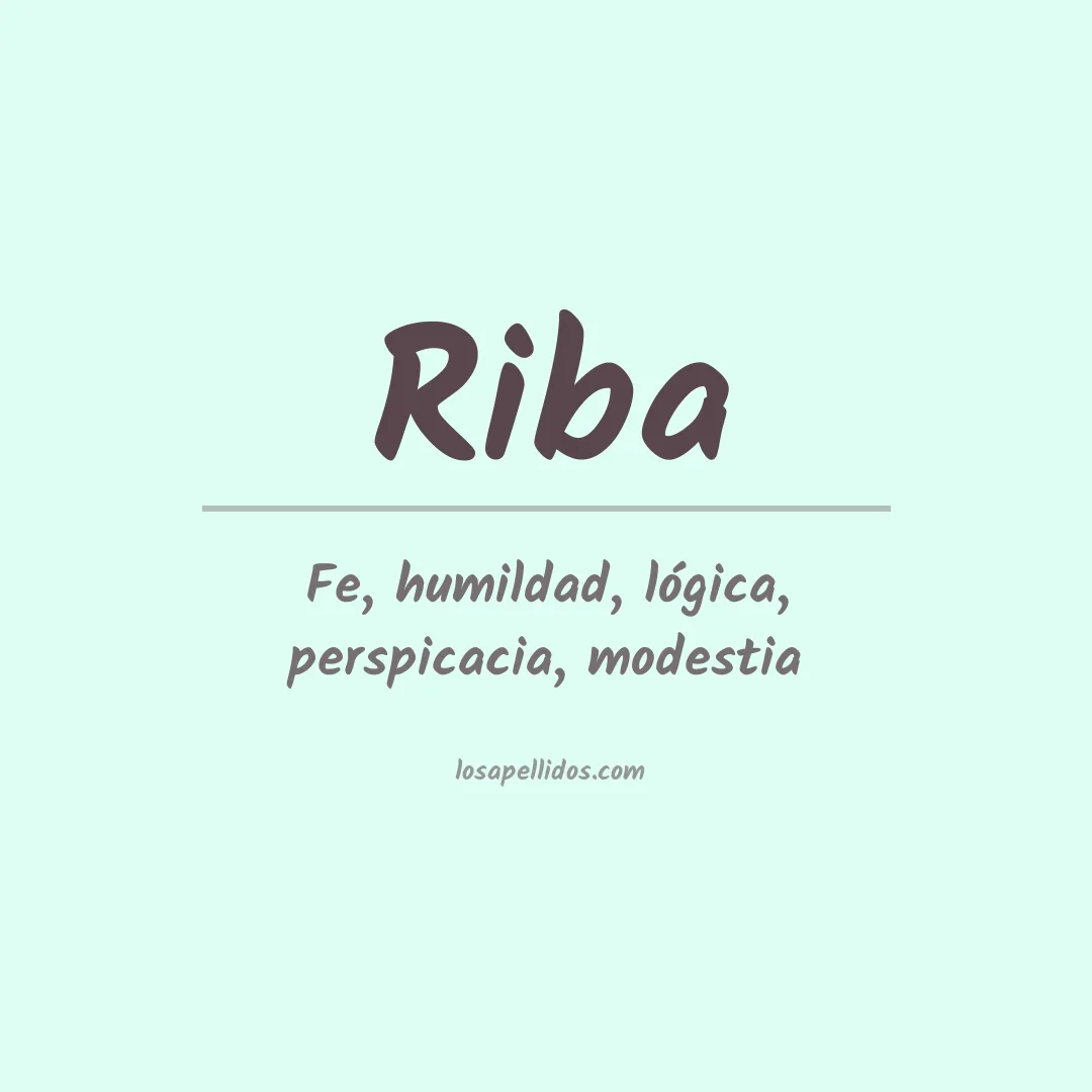 Apellido Riba