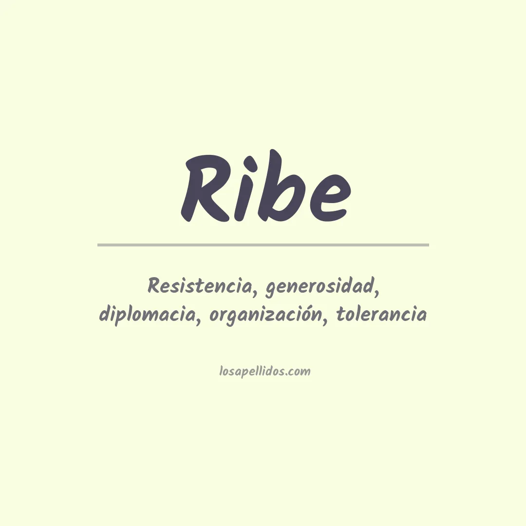 Apellido Ribe